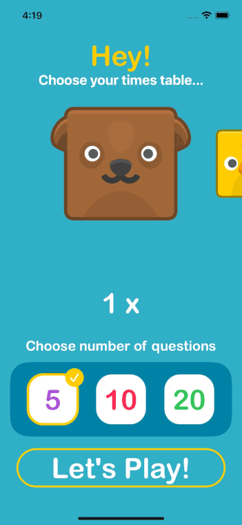 app home page screenshot